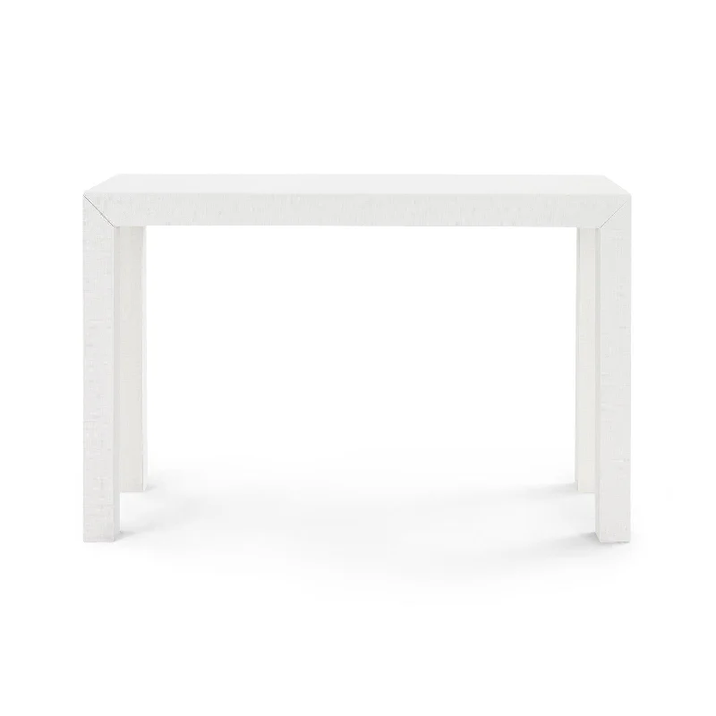 Parsons Console Table in Grasscloth