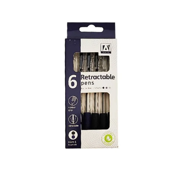 Retractable Pens 6PK